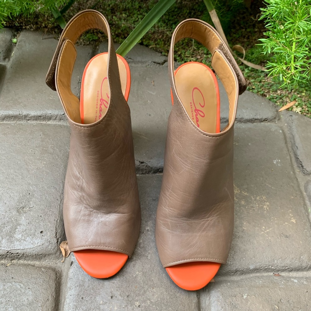 CHARLY AMAR Bootie Sandal With Sling Back Size 8